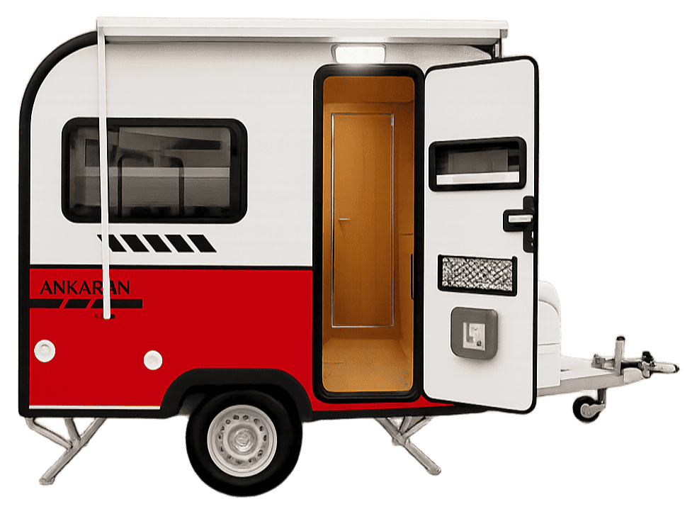 Wohnwagen Mini 270, Seitenansicht