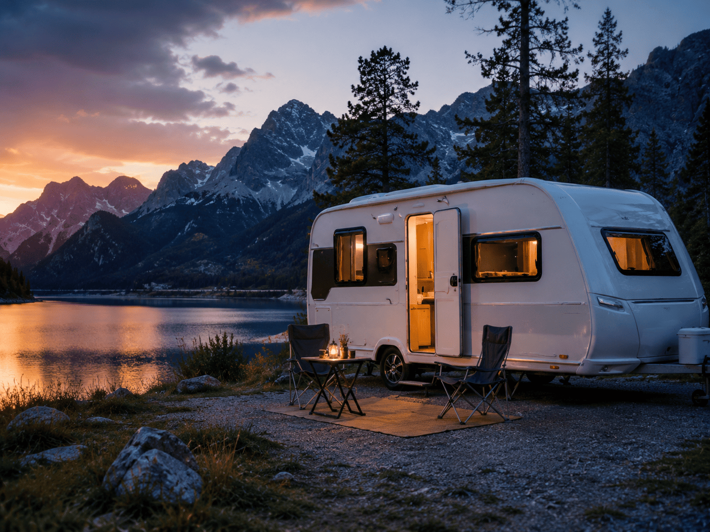 Wohnwagen für autarke Reise